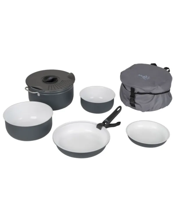 Bo-Camp Pannenset Camping Ceramic 7-dlg