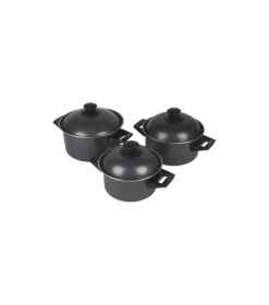 Bo-Camp Pannenset Rondo Carbonstaal 3 DL
