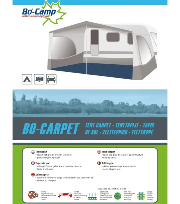 Bo-Camp Tenttapijt 3,0 x 6,0 meter Blauw