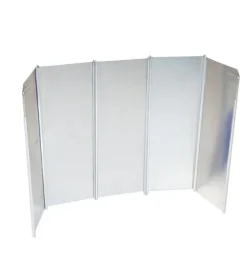 Bo-Camp Windscherm Alu 5-delig 25x48cm
