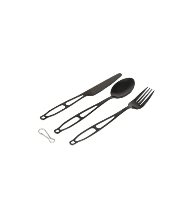 Bo-Trail Outdoorbestek in etui 3-dlg rvs