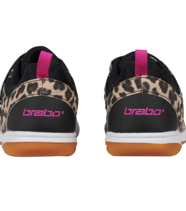 Brabo BF1022B Indoor Shoe Velcro Leopard