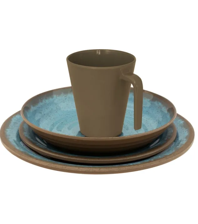 Eurotrail Ocean Servies 16 delig brown/blu