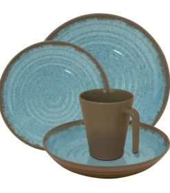Eurotrail Ocean Servies 16 delig brown/blu