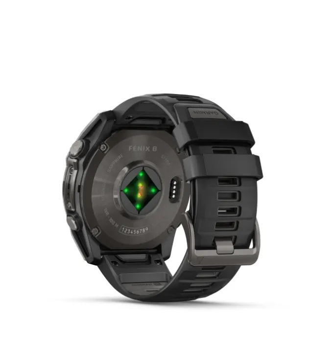Garmin fenix 8 51 mm, AMOLED Sapphire Carbon grey DLC-ti