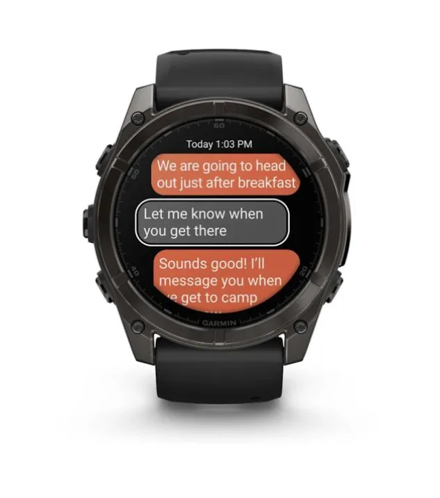 Garmin fenix 8 51 mm, AMOLED Sapphire Carbon grey DLC-ti