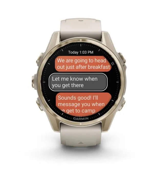 Garmin fenix 8 43 mm, AMOLED Sapphire Soft Gold titaniu