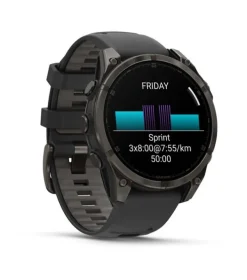 Garmin fenix 8 47 mm, AMOLED Sapphire Carbon grey DLC-ti